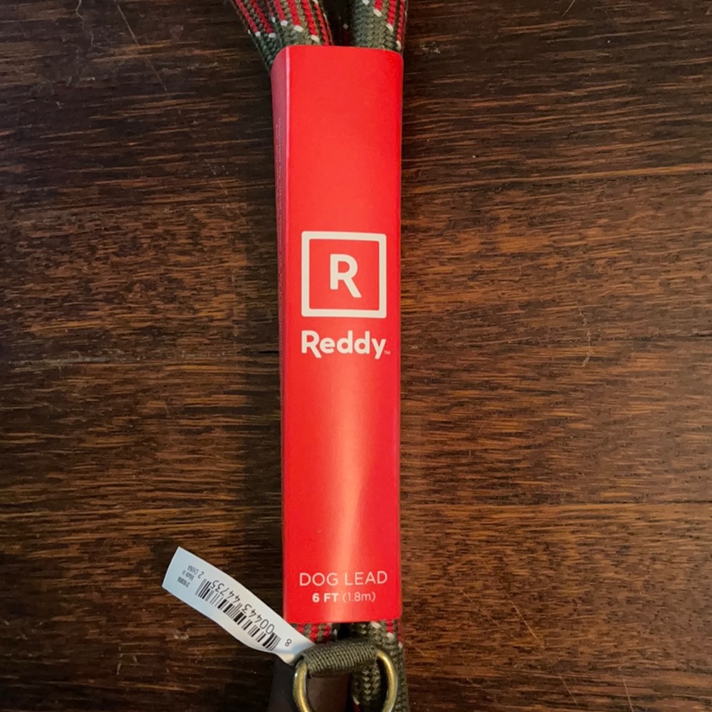NWT Reddy Dog Lead Leash 6ft Leather Handle *ALL PROCEEDS GO TO ANIMALS*